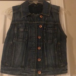 Express denim vest